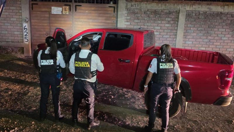 Recupera Policía Morelia camioneta robada tras asalto 