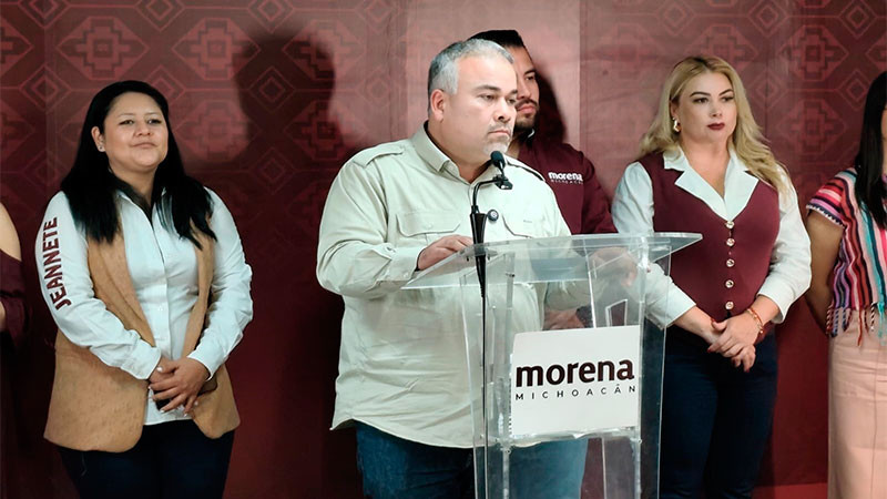 Morena Michoacán califica como "ataque a la libertad de expresión" medidas cautelares del IEM contra el gobernador Bedolla 