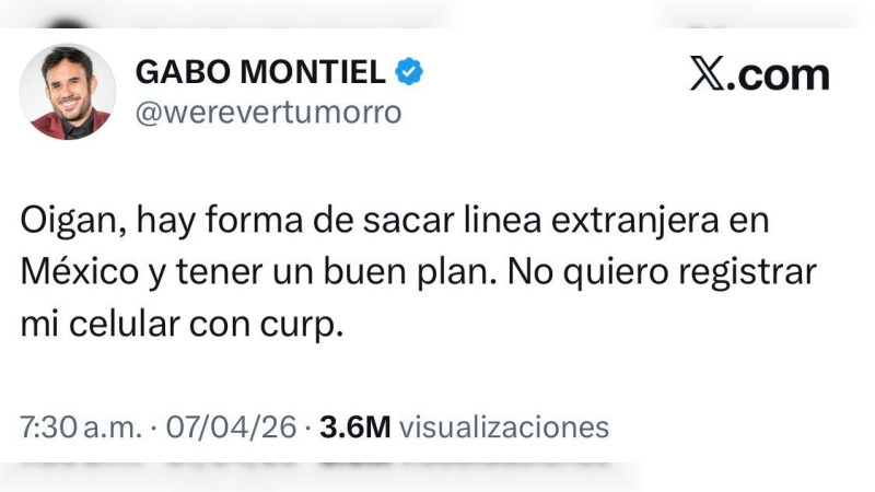 Influencer Werevertumorro rechaza registrar su celular en plataforma de la 4T: Gobierno lo contacta a su número privado para hacerle saber que están al pendiente de él