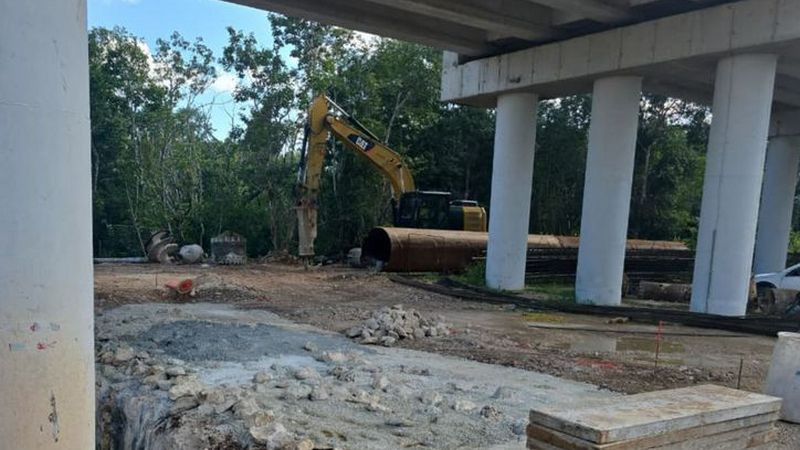 Sheinbaum niega hundimientos en el Tramo 5 Sur del Tren Maya 