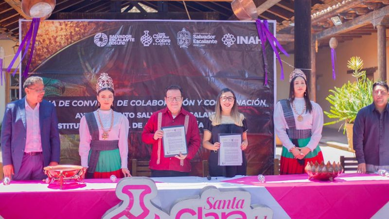 Salvador Escalante y el INAH firman convenio de colaboración para la preservación del patrimonio: Dayana Pérez 