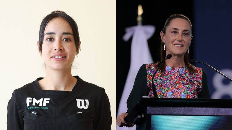 Sheinbaum felicita a árbitra mexicana Katia Itzel García por su designación al Mundial 2026 