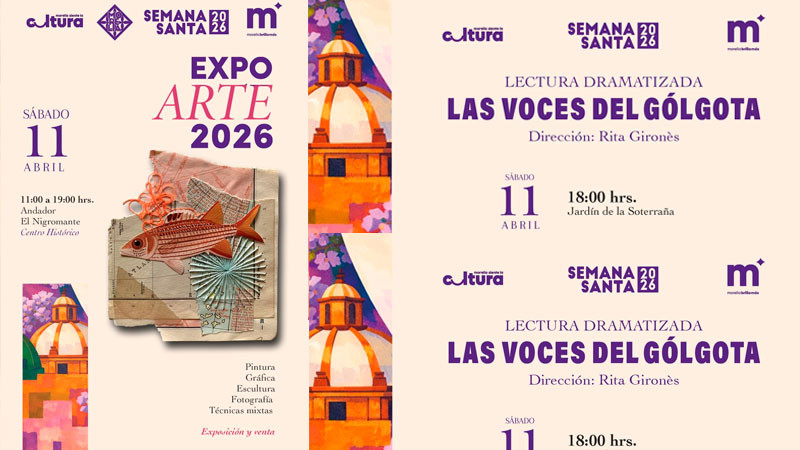 SeCultura Morelia invita a disfrutar de actividades artísticas este sábado en el Centro Histórico 