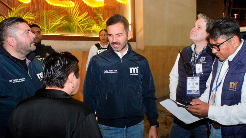 Gobierno de Morelia prioriza orden en establecimientos nocturnos: Yankel Benítez 