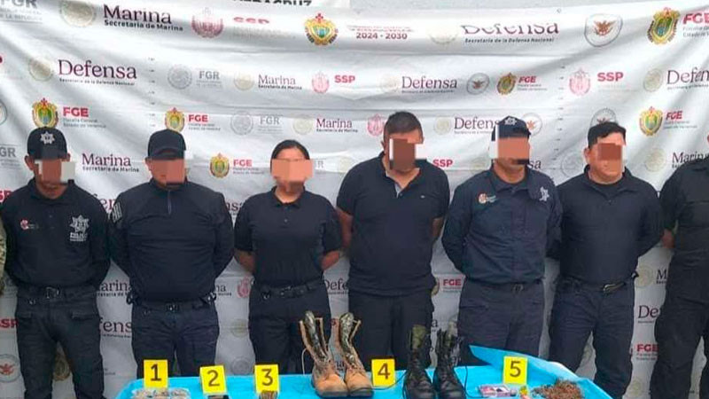 Detienen a 6 policías de Cosmomatepec, Veracruz por delitos contra la salud 