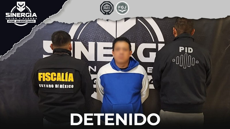 Sinergia cumplimenta orden de aprehensión por extorsión cometida en el Estado de México 