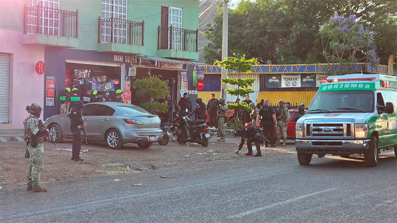 Balacera en tienda de abarrotes de Jacona, Michoacán deja cuatro hombres sin vida y un herido 