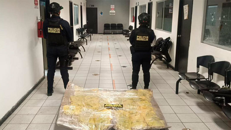 Asegura la Policía Morelia decenas de paquetes sospechosos en el Centro de la ciudad 