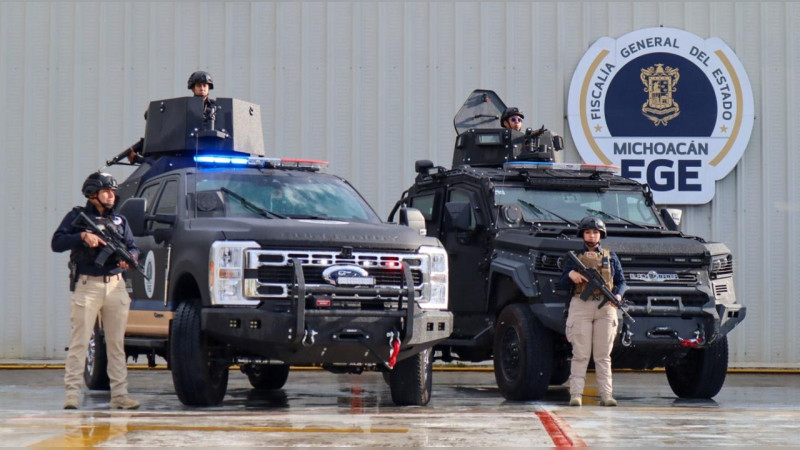 Blindaje sobre ruedas: FGE Michoacán apuesta por fuerza táctica ante escenarios de alto riesgo 