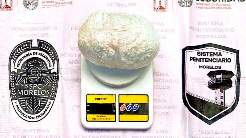 Caen 5 custodios en Morelos; intentaron entrar a penal con estupefacientes y celulares 
