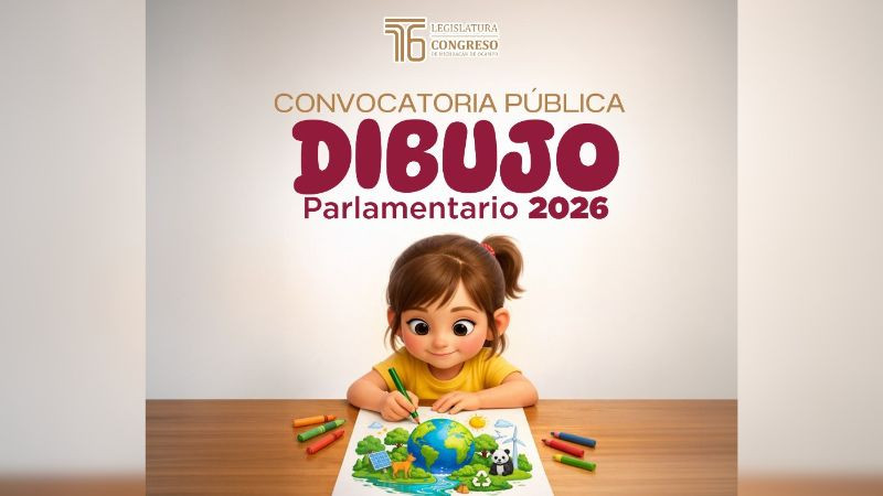 Comisión de Derechos Humanos Indígenas y Afromexicanos emite convocatoria para “Dibujo Parlamentario 2026” 