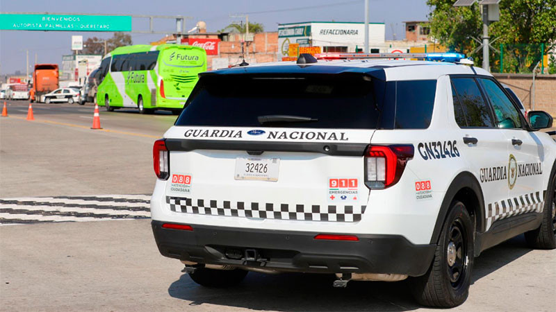 Guardia Nacional identifica tramos con mayor incidencia de accidentes en Querétaro 
