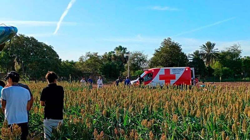 Se desploma avioneta en Mocorito, Sinaloa; hay un lesionado 