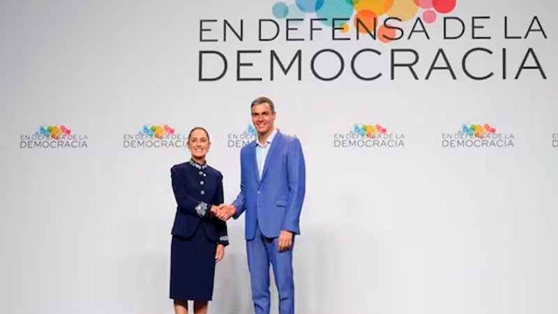 Sheinbaum y Sánchez acuerdan restablecer el diálogo comercial y cultural entre México y España 