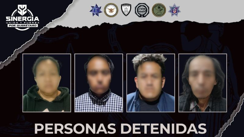 Sinergia ejecuta cateos simultáneos en tres municipios de Querétaro; hay detenidos y aseguramientos relevantes 