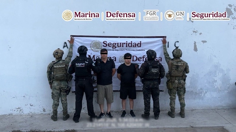 Caen dos de grupo delincuencial sinaloense en Mazatlán; les aseguran armamento pesado 