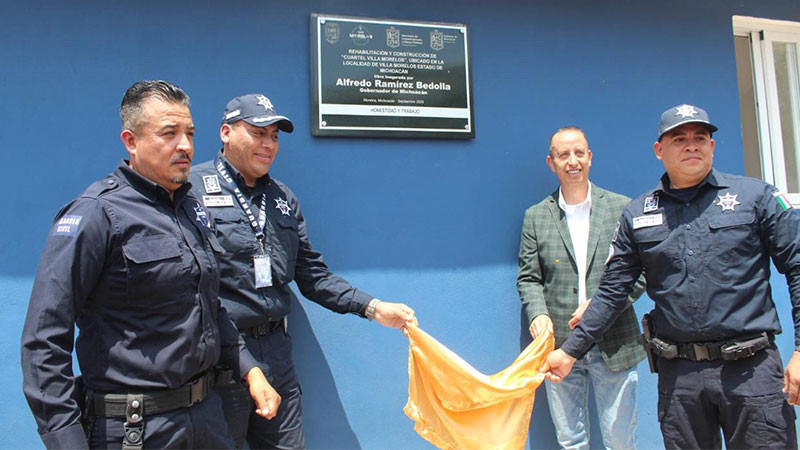 Inaugura Julio César Conejo Alejos cuartel de la Guardia Civil en Villa Morelos 