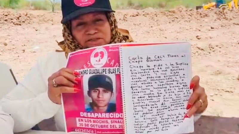 Ceci Flores pide ayuda a "El Chapo" para localizar a su hijo Alejandro, desaparecido desde 2015 