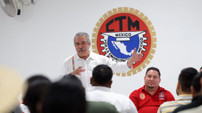 Raúl Morón se posiciona como el eje de unidad para la clase trabajadora de Michoacán  