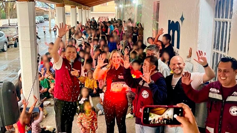 Barragán celebra junto a miles de familias el Festival de la Niñez en las colonias y tenencias de Morelia 