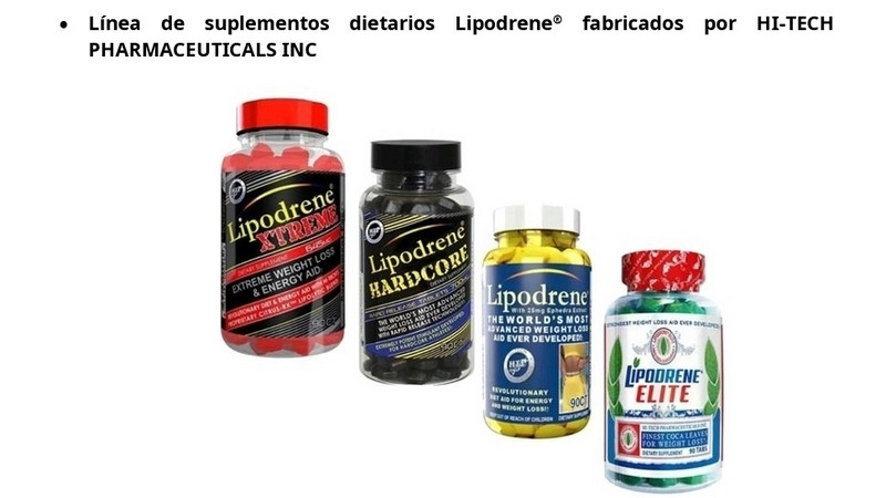 Emite COFEPRIS Alerta Sanitaria sobre comercialización suplementos alimenticios Lipodrene 