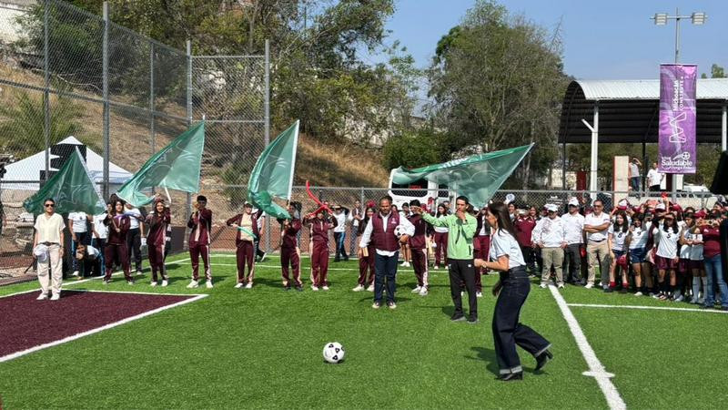 Gaby Molina inaugura fase estatal del Mundialito Escolar en Michoacán 