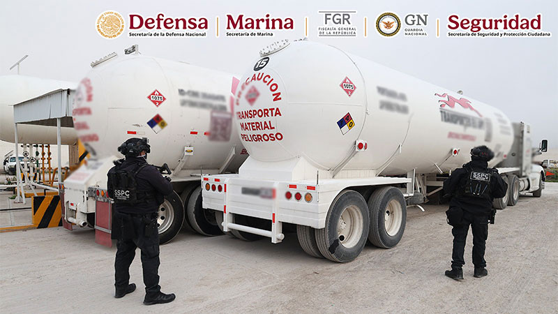 Autoridades federales mexicanas desmantelan red dedicada al robo y contrabando de combustible en cuatro estados 