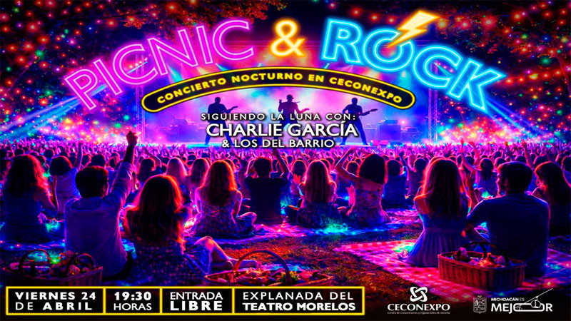Vive un viernes inolvidable con el “Picnic & Rock Siguiendo la Luna", en Ceconexpo 