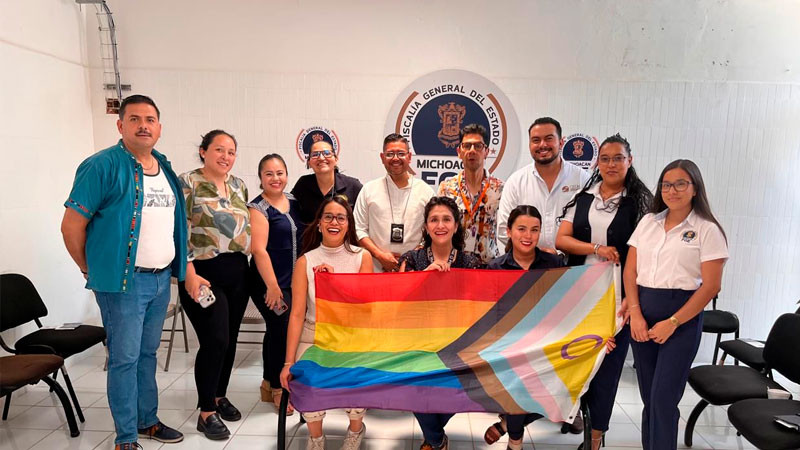Impulsan en la FGE Michoacán acciones para fortalecer la atención con enfoque de derechos humanos y diversidad sexual 