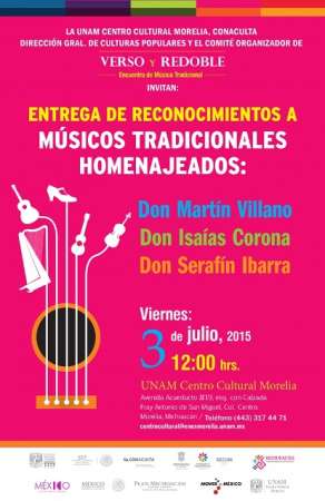 Entregarán remuneración económica a maestros promotores de la música, la poesía y el baile tradicionales 