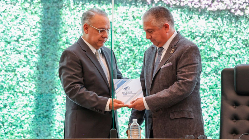 Rinde informe de actividades presidente del Tribunal de Justicia Administrativa de Querétaro 