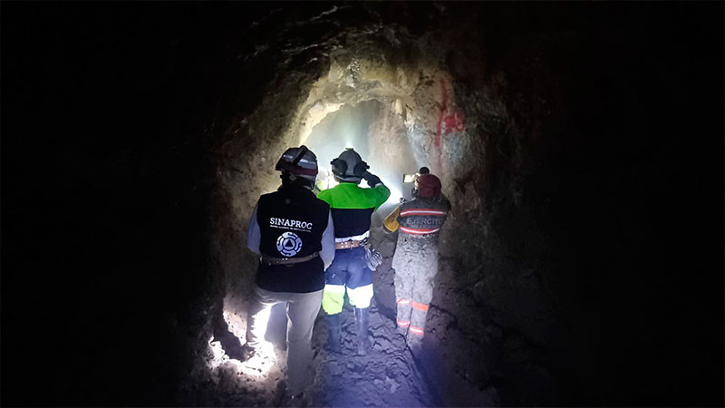 Habría la posibilidad de que minero haya encontrado un lugar para refugiarse; continúa la búsqueda en la mina Santa Fe 