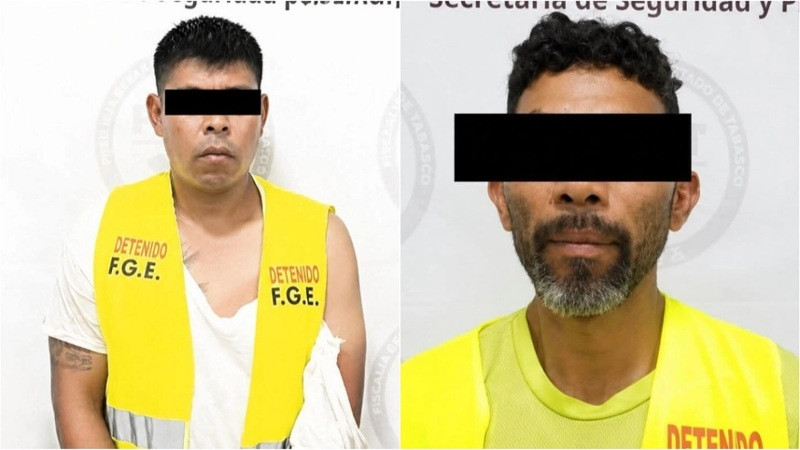 Detienen a dos presuntos integrantes de “La Barredora” tras ataque a policías en Tabasco 