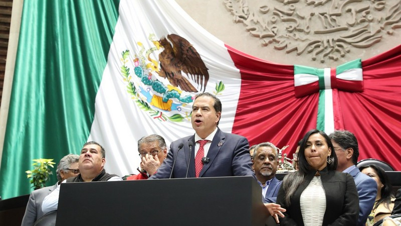 Bienestar y defensa de la soberanía, fortaleza del pueblo de México: Mejía Berdeja 