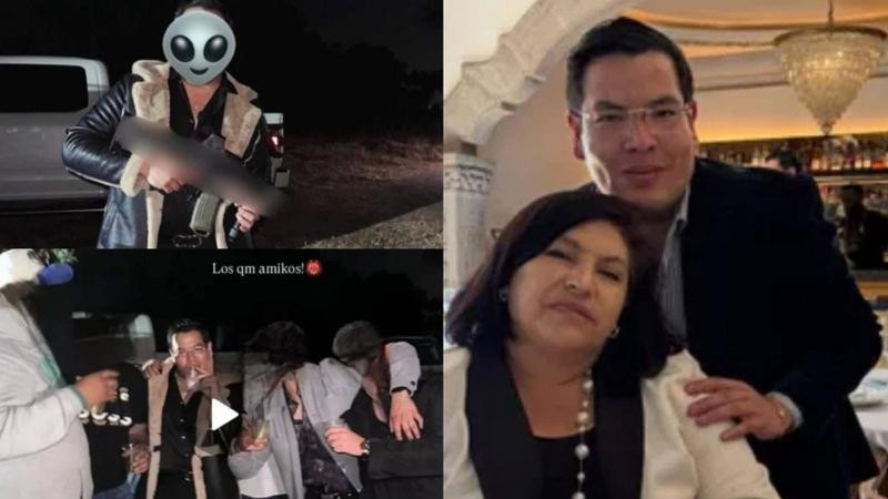 Exhiben a hijo de regidora morenista en Hidalgo con armas de fuego; tendría cercanía a extorsionador de la región 