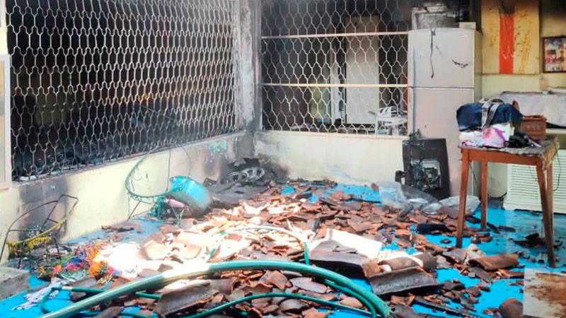 Se incendia vivienda en Pátzcuaro, Michoacán 