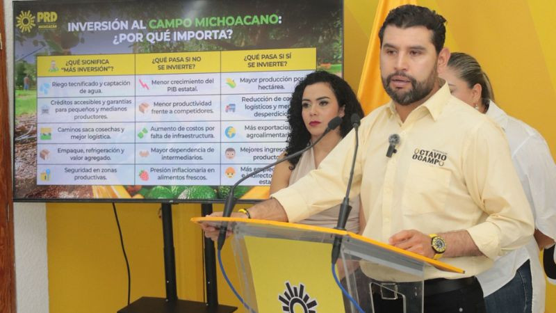 Fortalecer el campo michoacano es fortalecer a nuestras familias. PRD Michoacán presenta propuesta integral 