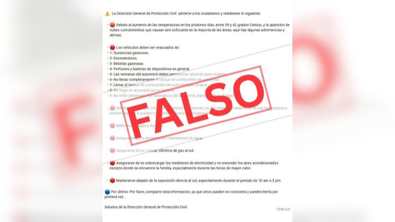Desmiente Protección Civil de Querétaro publicación falsa sobre calor; pide informarse en canales oficiales 