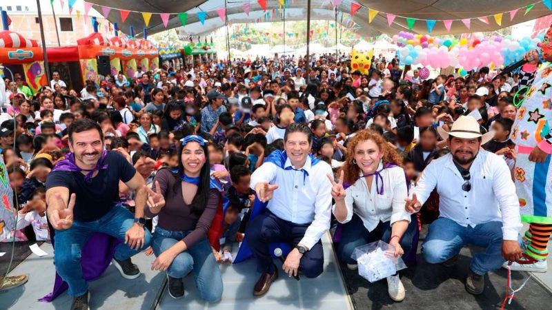 Ferias de la Niñez llevan sonrisas y alegría a tenencias del Sur de Morelia 