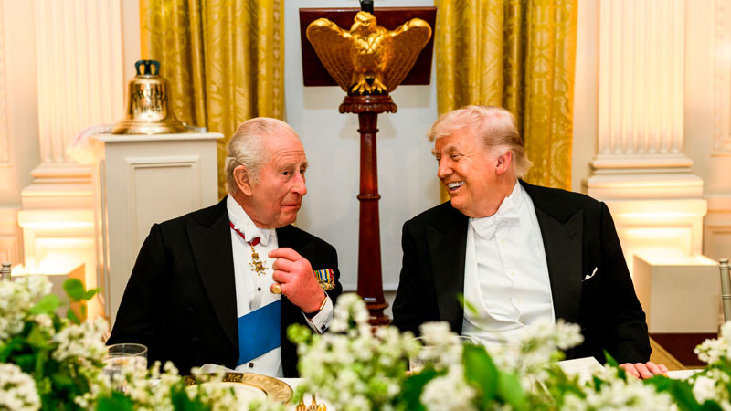 Los británicos son los amigos "más cercanos de EEUU", dice Trump ante el rey Carlos III 