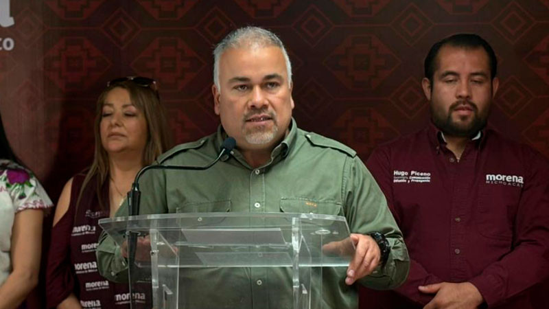 Morena Michoacán denuncia "infiltrados" en asamblea; Jesús Mora acusa "mano negra" tras llamados al voto 