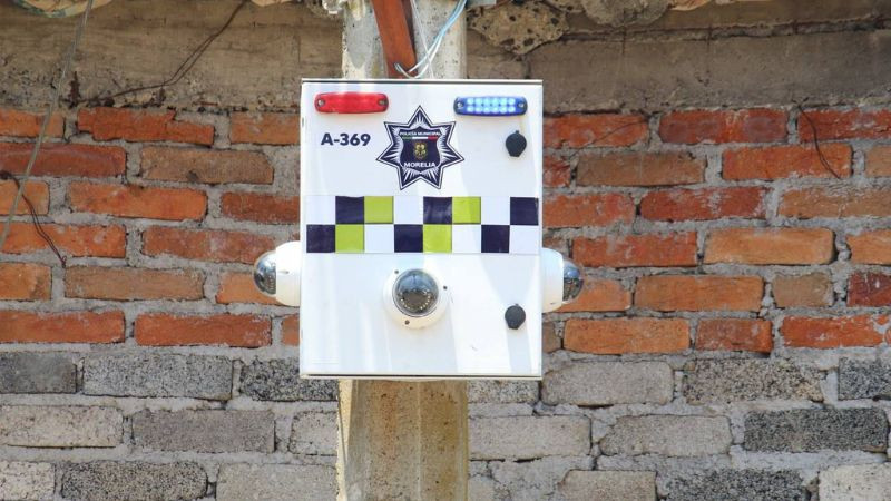 Refuerza Policía Morelia la seguridad en comunidades rurales con videovigilancia 