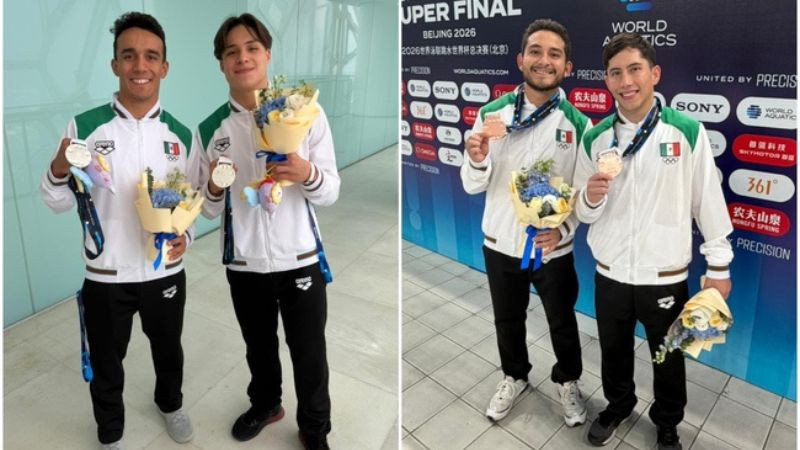 México suma tres medallas en el arranque de la Súper Final de Clavados 2026 en China 