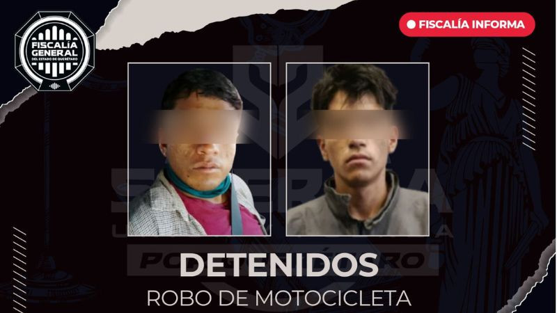 FGEQ realiza cateo y cumple dos órdenes de aprehensión por robo de motocicleta en Cadereyta 