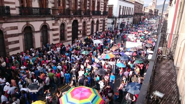 Se moviliza de nueva cuenta la CNTE en Morelia - Foto 0