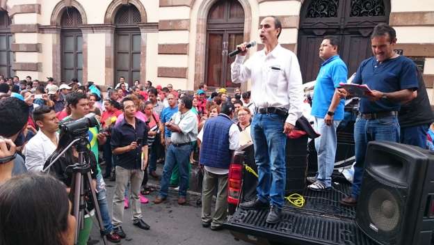 Se moviliza de nueva cuenta la CNTE en Morelia