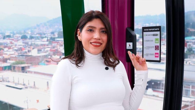 Teleférico de Uruapan, un espacio que garantiza la seguridad de las mujeres 