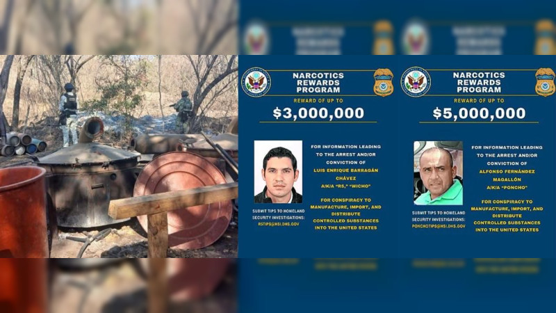 Golpe en Los Reyes, Michoacán: cae laboratorio ligado a red de capos con recompensa de 8 millones de dólares en EEUU 