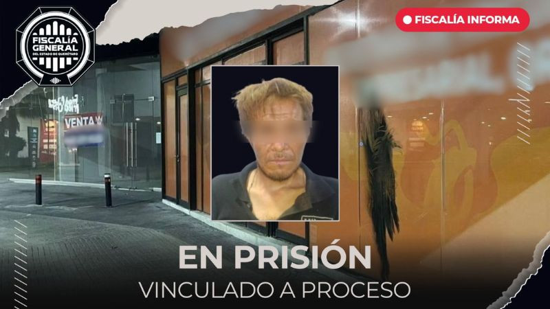 En prisión por daños dolosos en un local utilizado por un partido político en Querétaro 