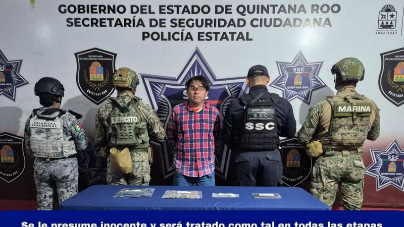 Cae “Muñeco”, presunto responsable de más de 70 asaltos contra farmacias en Quintana Roo 